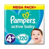 PAMPERS ACTIVE BABY (rozmiar 4) 10-15 kg 120 sztuk