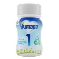 HUMANA 1 Mleko początkowe dla niemowląt od urodzenia płyn 24 sztuki po 90 ml