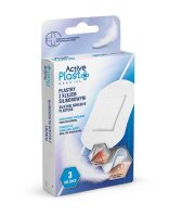 ACTIVE PLAST Zestaw plastrów opatrunkowych z klejem silikonowym 3 sztuki