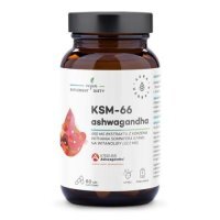AURA HERBALS Ashwagandha KSM-66 Korzeń 450 mg 60 kapsułek