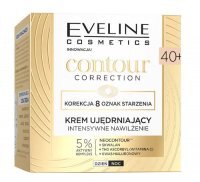 EVELINE CONTOUR CORRECTION Intensywnie nawilżający krem ujędrniający 40+ 50ml