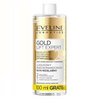 EVELINE GOLD LIFT EXPERT Luksusuowy Płyn micelarny 3w1 - rewolucynja formuła 24K złota 500ml
