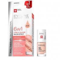 EVELINE NAIL THERAPY Skoncentrowana odżywka do paznokci 6 w 1 nadająca kolor NUDE