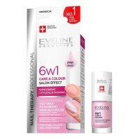 EVELINE NAIL THERAPY Skoncentrowana odżywka do paznokci 6 w 1 nadająca kolor PEARL PINK