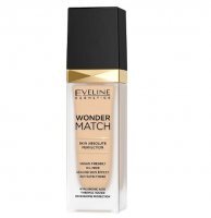 EVELINE WONDER MATCH Luksusowy podkład dopasowujący się do skóry twarzy Nr 11 Almond