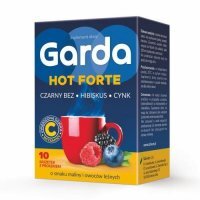 GARDA HOT FORTE 10 saszetek o smaku malin i owoców leśnych - wspomaganie odporności