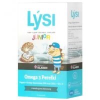 LYSI Junior Omega 3 Perełki o smaku gumy balonowej 60 sztuk