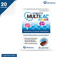 MULTILAC JUNIOR synbiotyk (probiotyk + prebiotyk), 20 sztuk