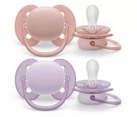 AVENT SOFT Smoczek Ortodontyczny 0 - 6 miesięcy SCF091/31 dziewczynka 2 sztuki