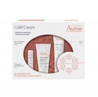 AVENE COLD CREAM ZESTAW Krem 40 ml + krem do rąk skoncentrowany 50 ml + pomadka 4 g