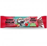 BUNNY NINJA FRUIT STRAWS Przekąska w formie cienkich pałeczek o smaku jabłko truskawka 16 g