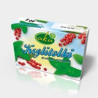 KSYLITOLKI drażetki pudrowe miętowe bez cukru 40 g AKA