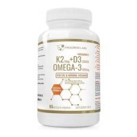 PROGRESS LABS Omega-3 + K2 5 +D3 2000IU 90kapsułek