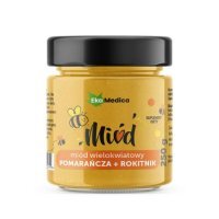 EKAMEDICA MIÓD wielokwiatowy rokitnik + pomarańcza + beta - karoten 250g