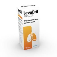 LEVODRIL syrop na suchy kaszel 60 mg/10ml 120 ml