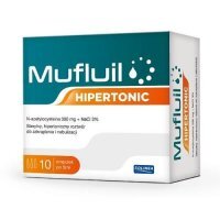 MUFLUIL HIPERTONIC hipertoniczny roztwór do zakraplania i nebulizacji 10 ampułek po 5 ml