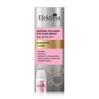 EFEKTIMA Natural COLLAGEN EYE GLAM zmarszczki + cienie serum do skóry wokół oczu, 15 ml