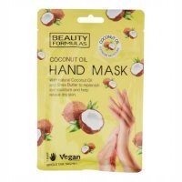 BEAUTY FORMULAS Maska na dłonie z olejem kokosowym 1 para