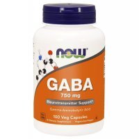 NOW FOODS Gaba 750mg 100 kapsułek