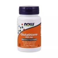 Now Foods Glutathione 500 mg, 30 kaps.