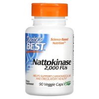 DOCTOR'S BEST Nattokinase 2000 FUs 90 kapsułek