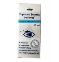 Euphrasia Świetlik Delfarma Łagodzace krople do oczu, 10 ml