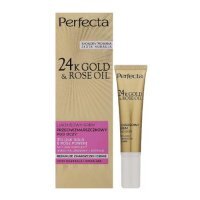 PERFECTA 24K GOLD&ROSE OIL Luksusowy krem przeciwzmarszczkowy pod oczy 15 ml