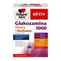 DOPPELHERZ AKTIV Glukozamina 1000 Stawy + Kurkuma 40 kapsułek