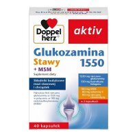DOPPELHERZ AKTIV Glukozamina 1550 Stawy + MSM 40 kapsułek