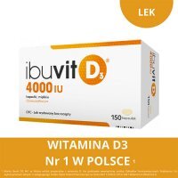 IBUVIT D3 4000 j.m. 150 kapsułek na niedobory witaminy D