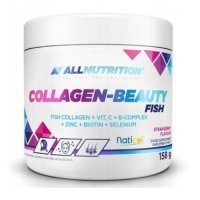 ALLNUTRITION Collagen Beauty Fish Truskawka proszek 158g