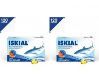 ISKIAL olej z wątroby rekina z witaminą D 120 kapsułek x 2 opakowania