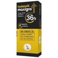 Tadalafil Maxigra 10mg, 4 tabletki powlekane