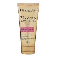 PERFECTA 24K GOLD&ROSE OIL Luksusowy regenerujący krem do rąk 75 ml