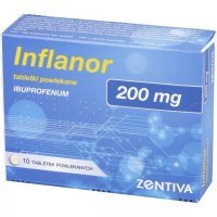 INFLANOR 200 mg 10 tabletek  DATA WAŻNOŚCI 30.11.2024