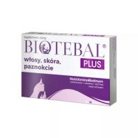 BIOTEBAL Plus Włosy, skóra, paznokcie, 40 tabl.