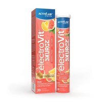 ELECTROVIT SKURCZ 20 tabletek musujących o smaku pomarańczowo-grejpfrutowym Activlab Pharma