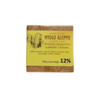 MYDŁO ALEPPO Oryginalne syryjskie mydło z Aleppo oliwkowo - laurowe 12%, 170 g