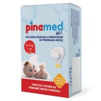 PINEMED Pieluszka dziecięca z woreczkiem do pobierania moczu 0-5 kg, 1 szt.