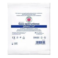 Apteczka ABC Gaza opatrunkowa jałowa 1m2 17-nitkowa, 1szt.