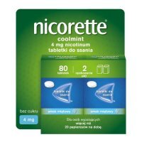 Nicorette Coolmint 4mg, 80 tabletek do ssania