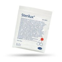 STERILUX Kompresy gazowe jałowe 17-nitkowe 12-warstwowe 5cm x 5cm, 3szt.