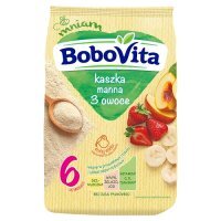 BoboVita Kaszka manna 3 owoce - 180g