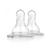 Dr Brown's Options+ Smoczek do butelki z szeroką szyjką level 1 0m+ 2szt.