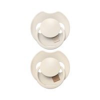 LOVI Smoczek dynamiczny silikonowy 6-18m Prime Coconut/Ivory, 2szt. 34/402