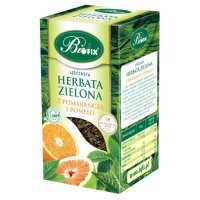BiFix Herbata zielona liściasta z pomarańczą i pomelo, 100g