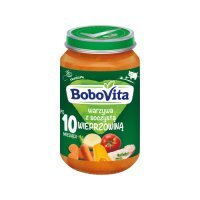 BoboVita Warzywa z soczystą wieprzowiną po 10 miesiącu, 190 g