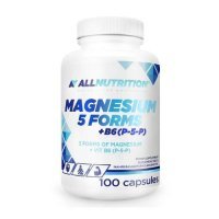 ALLNUTRITION Magnez 5 Form + Witamina B6, 100kapsułek