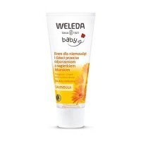 WELEDA Baby Calendula Bezzapachowy krem dla niemowląt i dzieci przeciw odparzeniom z nagietkiem lekarskim, 75ml