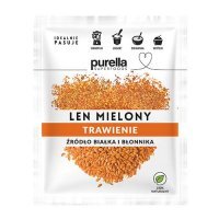 PURELLA Len mielony odtłuszczony, 180 g